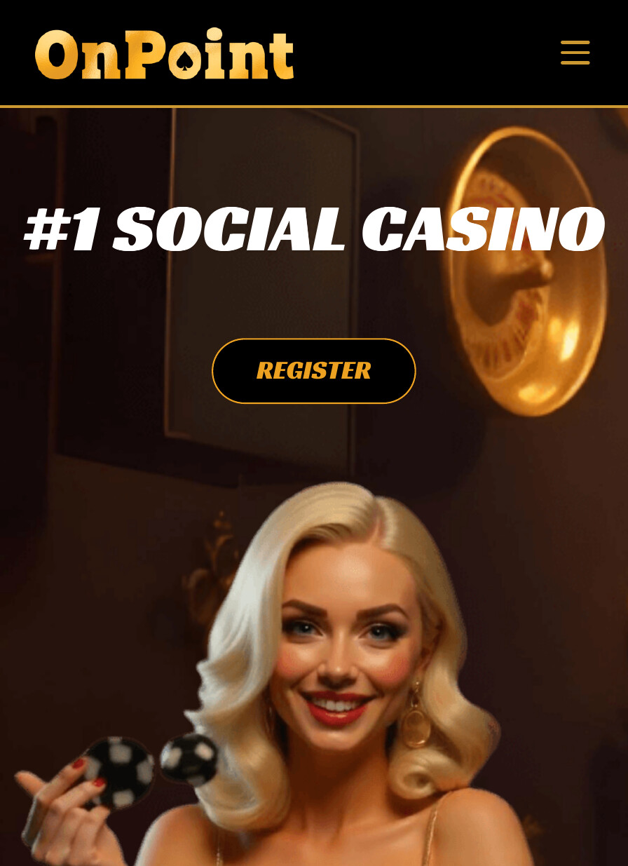 Original OnPoint Casino website before redesign